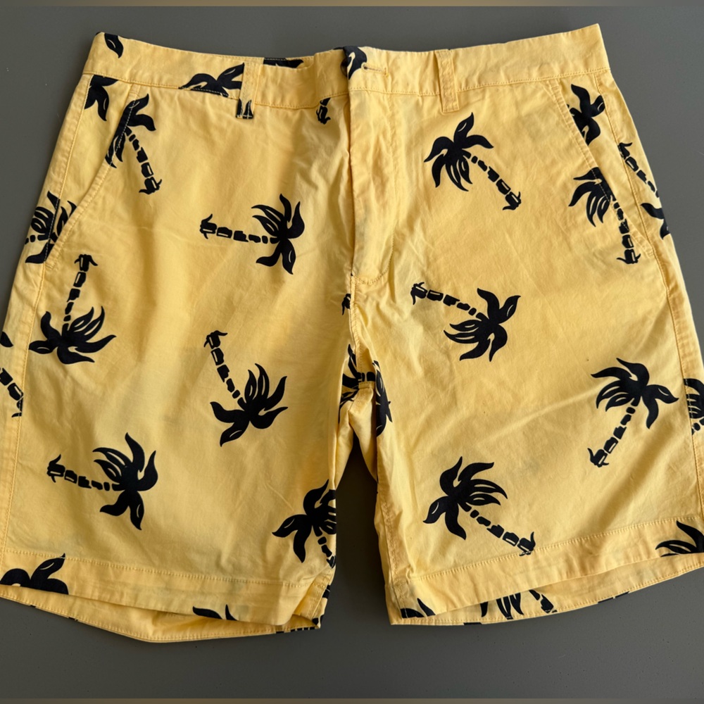 Bonobos Yellow Palm Print Men's Shorts